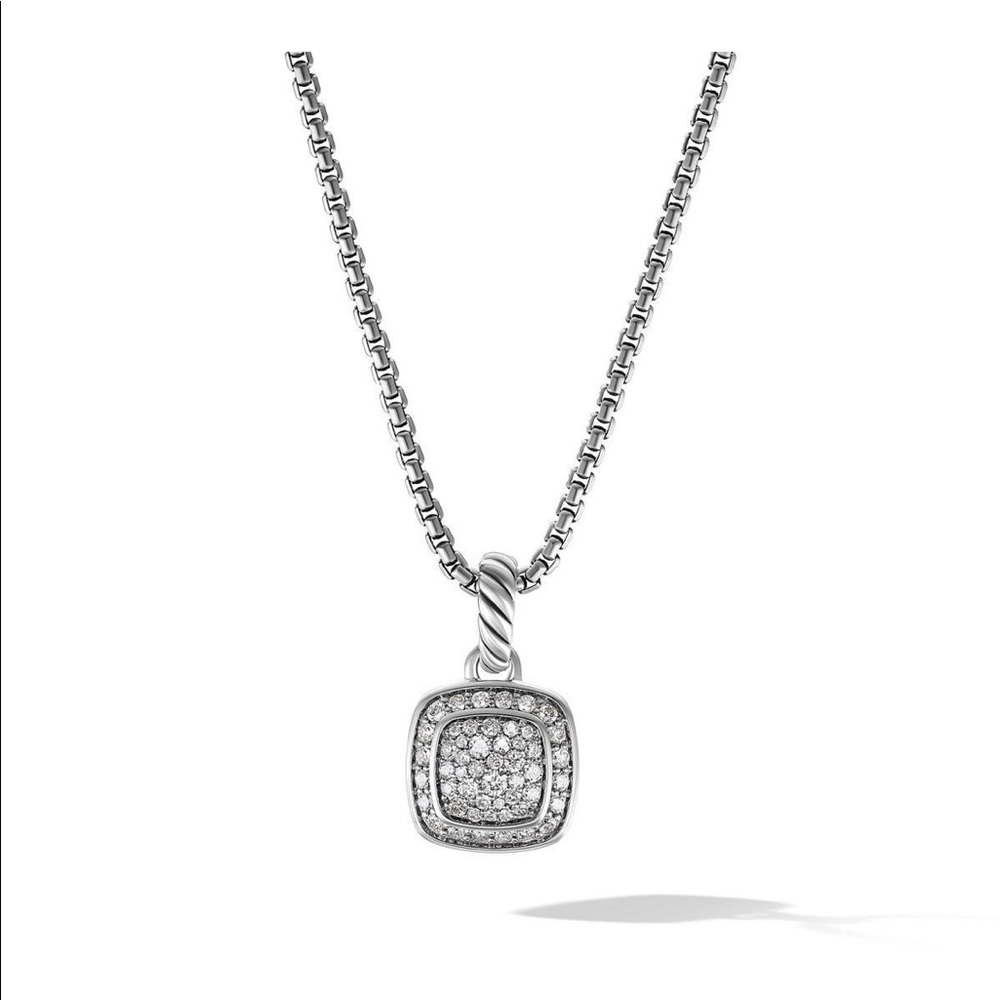 David Yurman Petite Albion Pendant Necklace with Pavé Diamonds
